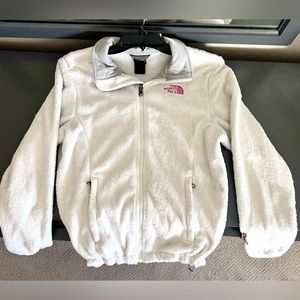 The North Face Oso Women's Fleece Full Zip White Fuzzy Jacket Size: M